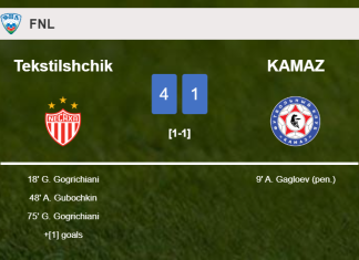 Tekstilshchik crushes KAMAZ 4-1 with a fantastic performance