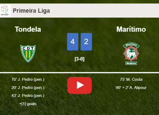 Tondela defeats Marítimo 4-2. HIGHLIGHTS