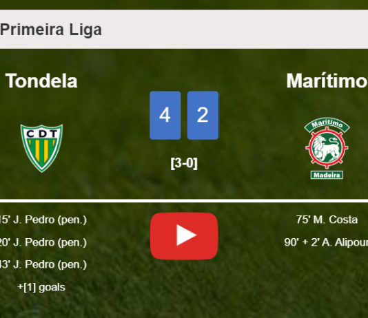 Tondela defeats Marítimo 4-2. HIGHLIGHTS