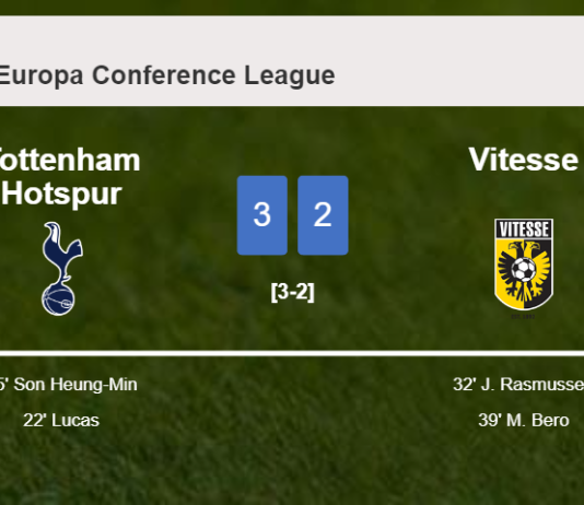 Tottenham Hotspur defeats Vitesse 3-2