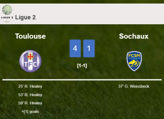 Toulouse wipes out Sochaux 4-1 showing huge dominance