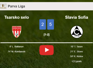Slavia Sofia overcomes Tsarsko selo 5-2 after playing a incredible match. HIGHLIGHTS