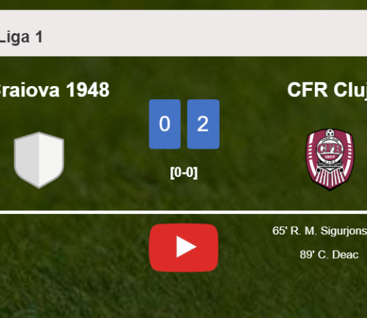 CFR Cluj surprises U Craiova 1948 with a 2-0 win. HIGHLIGHTS