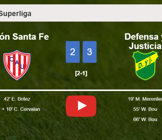 Defensa y Justicia beats Unión Santa Fe after recovering from a 2-1 deficit. HIGHLIGHTS