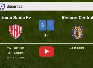 Unión Santa Fe tops Rosario Central 3-1. HIGHLIGHTS