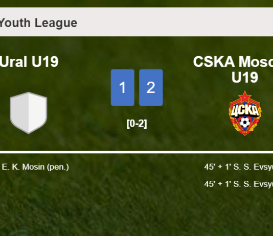 CSKA Moscow U19 tops Ural U19 2-1