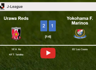 Urawa Reds grabs a 2-1 win against Yokohama F. Marinos. HIGHLIGHTS