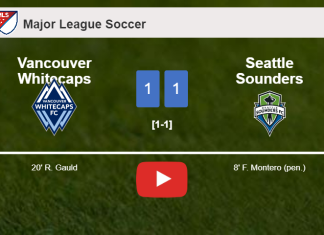 Vancouver Whitecaps and Seattle Sounders draw 1-1 on Sunday. HIGHLIGHTS