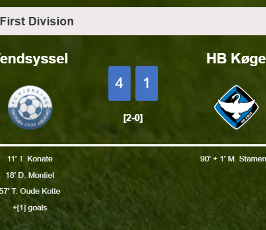 Vendsyssel liquidates HB Køge 4-1 after playing a fantastic match