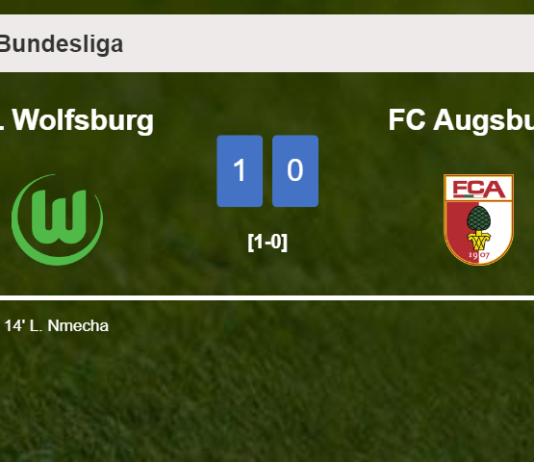 VfL Wolfsburg overcomes FC Augsburg 1-0 with a goal scored by L. Nmecha