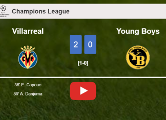 Villarreal beats Young Boys 2-0 on Tuesday. HIGHLIGHTS