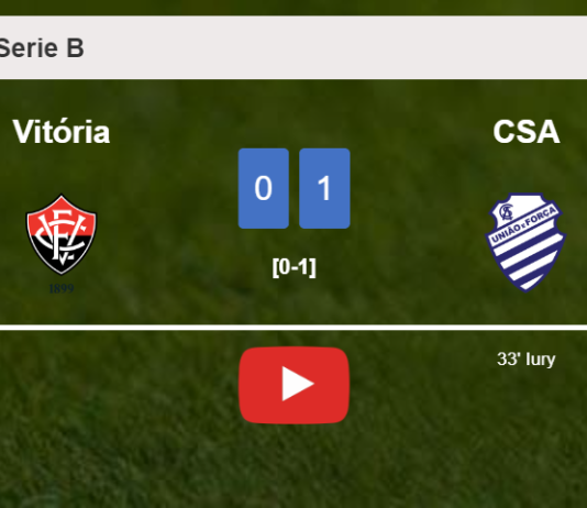 CSA defeats Vitória 1-0 with a goal scored by I. . HIGHLIGHTS