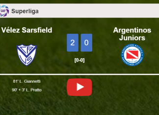 Vélez Sarsfield surprises Argentinos Juniors with a 2-0 win. HIGHLIGHTS