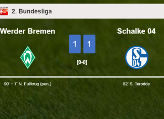 Werder Bremen grabs a draw against Schalke 04