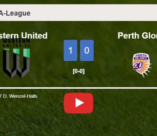 Western United overcomes Perth Glory 1-0 with a goal scored by D. Wenzel-Halls. HIGHLIGHTS