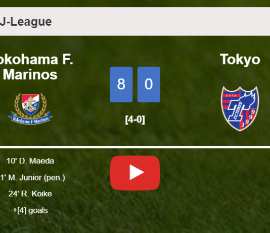 Yokohama F. Marinos obliterates Tokyo 8-0 playing a great match. HIGHLIGHTS
