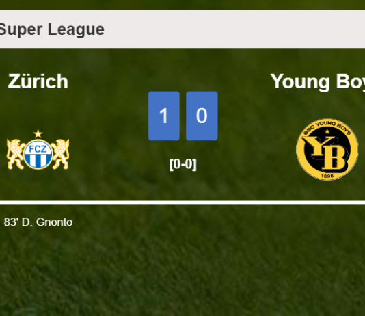 Zürich beats Young Boys 1-0 with a goal scored by D. Gnonto