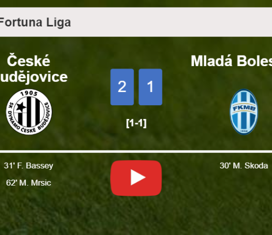 České Budějovice recovers a 0-1 deficit to conquer Mladá Boleslav 2-1. HIGHLIGHTS
