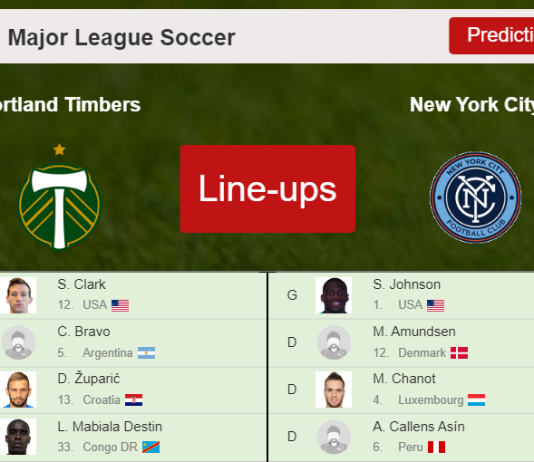 UPDATED PREDICTED LINE UP: Portland Timbers vs New York City - 11-12-2021 Major League Soccer - USA