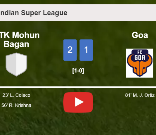 ATK Mohun Bagan draws 0-0 with Goa on Wednesday. HIGHLIGHTS
