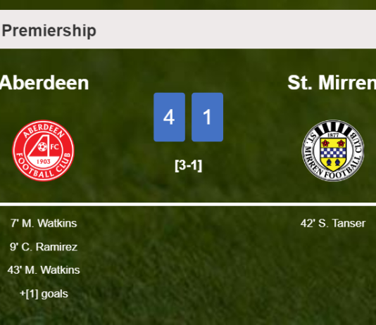 Aberdeen estinguishes St. Mirren 4-1 . Interview