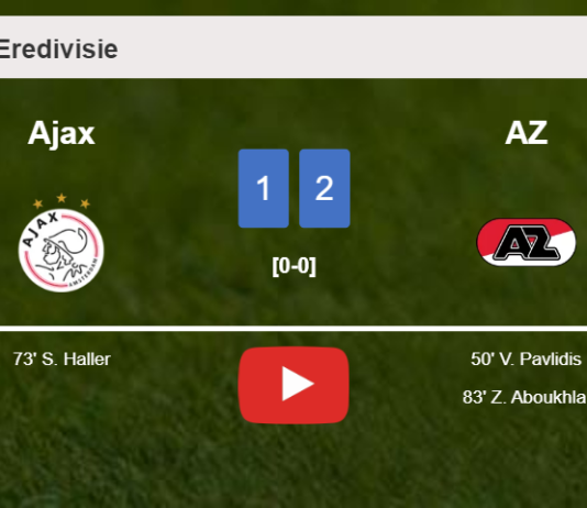 AZ conquers Ajax 2-1. HIGHLIGHTS