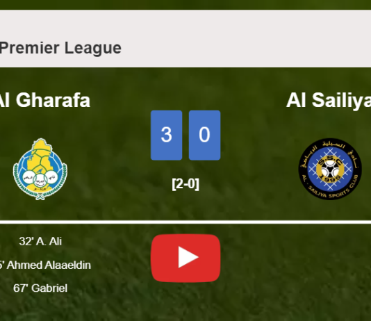 Al Gharafa overcomes Al Sailiya 3-0. HIGHLIGHTS