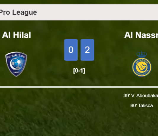 Al Nassr conquers Al Hilal 2-0 on Thursday