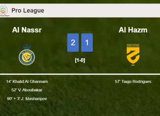 Al Nassr steals a 2-1 win against Al Hazm