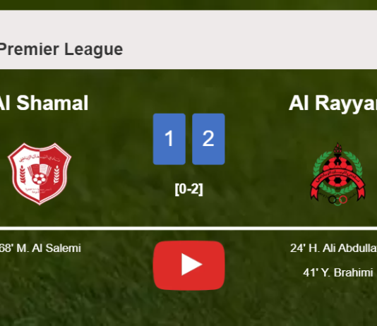 Al Rayyan overcomes Al Shamal 2-1. HIGHLIGHTS