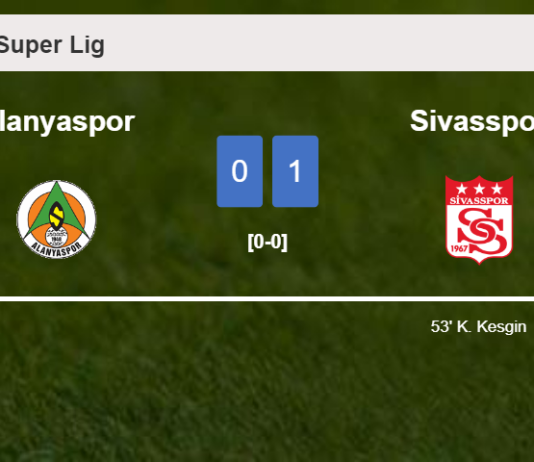 Sivasspor conquers Alanyaspor 1-0 with a goal scored by K. Kesgin