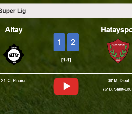 Hatayspor recovers a 0-1 deficit to conquer Altay 2-1. HIGHLIGHTS