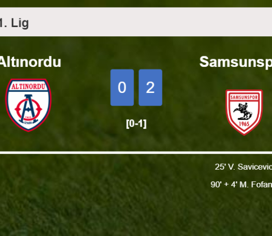 Samsunspor surprises Altınordu with a 2-0 win