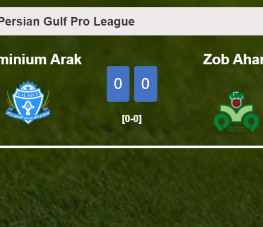 Aluminium Arak draws 0-0 with Zob Ahan on Tuesday