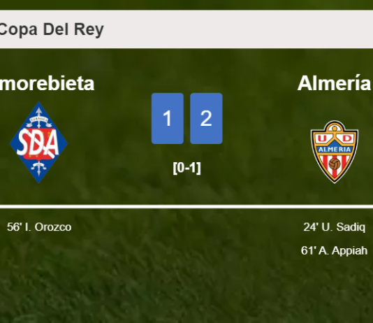 Almería conquers Amorebieta 2-1