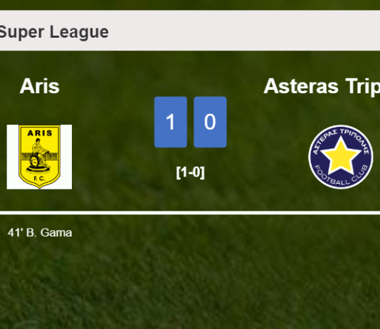 Aris tops Asteras Tripolis 1-0 with a goal scored by B. Gama