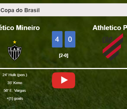 Atlético Mineiro annihilates Athletico PR 4-0 after playing a great match. HIGHLIGHTS