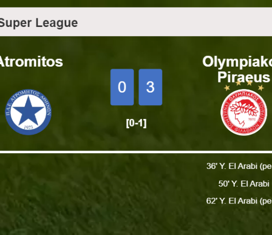 Olympiakos Piraeus obliterates Atromitos with 3 goals from Y. El