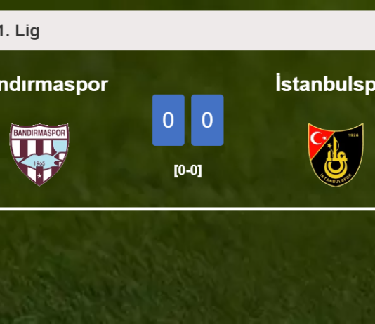 Bandırmaspor draws 0-0 with İstanbulspor on Saturday