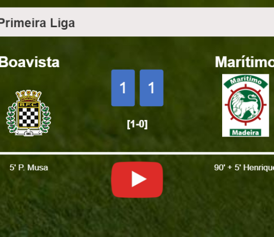 Marítimo clutches a draw against Boavista. HIGHLIGHTS