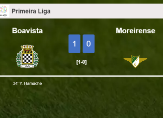 Boavista conquers Moreirense 1-0 with a goal scored by Y. Hamache