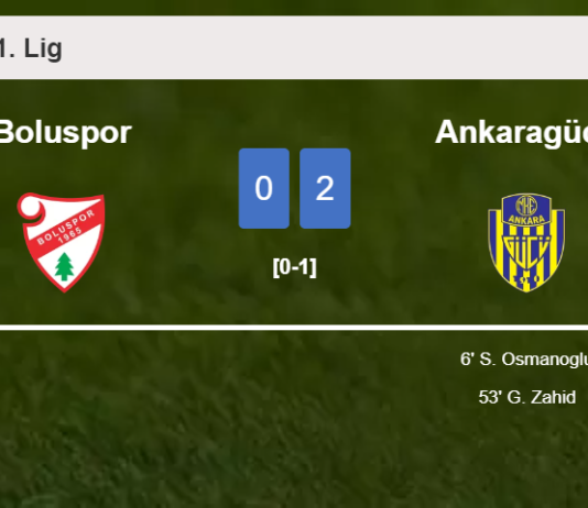 Ankaragücü surprises Boluspor with a 2-0 win