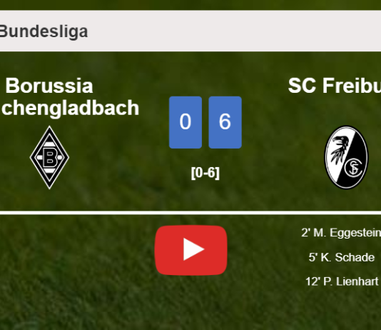SC Freiburg beats Borussia Mönchengladbach 6-0 after playing a incredible match. HIGHLIGHTS
