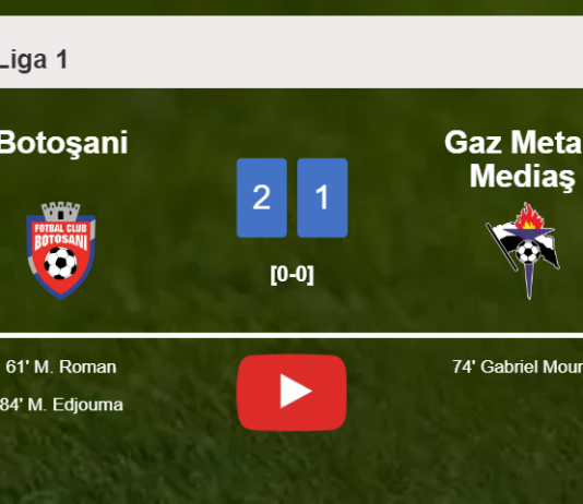 Botoşani prevails over Gaz Metan Mediaş 2-1. HIGHLIGHTS