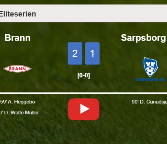 Brann snatches a 2-1 win against Sarpsborg 08. HIGHLIGHTS