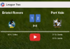 Port Vale conquers Bristol Rovers 2-1 with B. Garrity scoring a double. HIGHLIGHTS