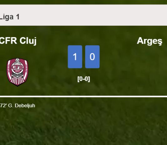 CFR Cluj prevails over Argeş 1-0 with a goal scored by G. Debeljuh
