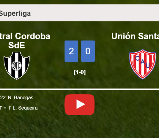 Central Cordoba SdE overcomes Unión Santa Fe 2-0 on Friday. HIGHLIGHTS