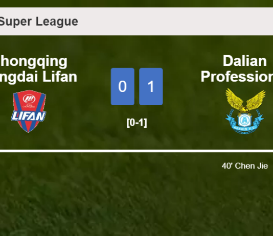 Dalian Professional beats Chongqing Dangdai Lifan 1-0 with a late and unfortunate own goal from C. Jie