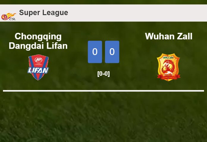 Chongqing Dangdai Lifan draws 0-0 with Wuhan Zall on Tuesday